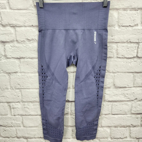 Gymshark Pants - GYMSHARK Energy Lavender Purple High Rise Seamless 7/8  (Small)